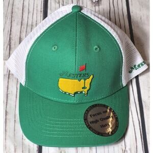Masters Tournament 2024 Green & White Mesh Cap Snapback Golf PGA Hat